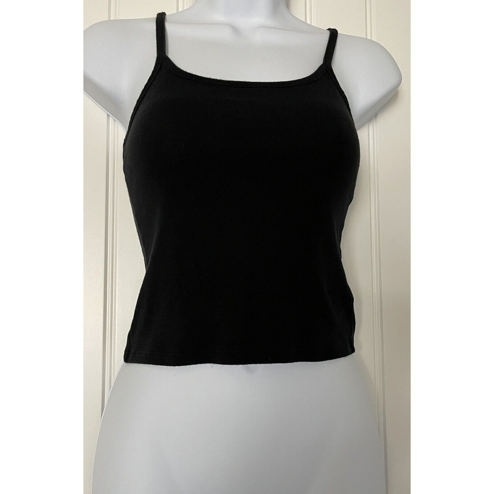 Art Class Black Seamless Cropped Cami Tank Juniors/ Womens Medium 7/8